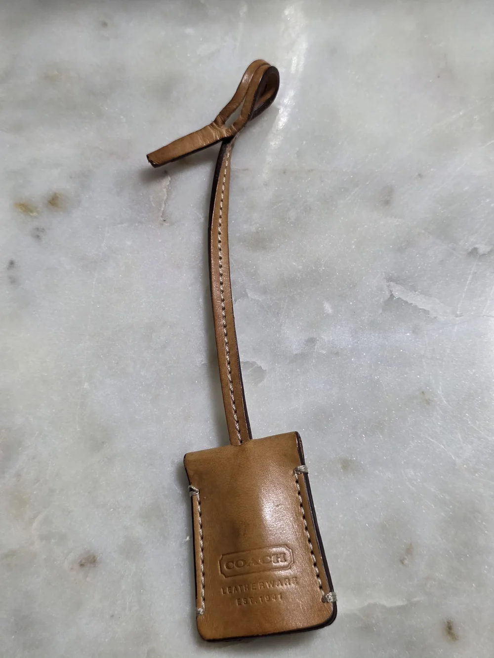 Coach Vachetta Leather Luggage Tag